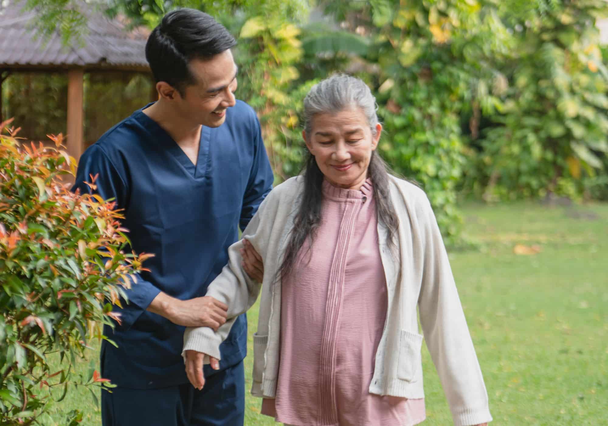 a man holding a woman's hand